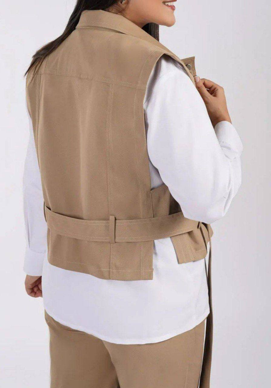 جلیقه وشلوار و شومیز ۳ تیکه (پک 4 عددی)