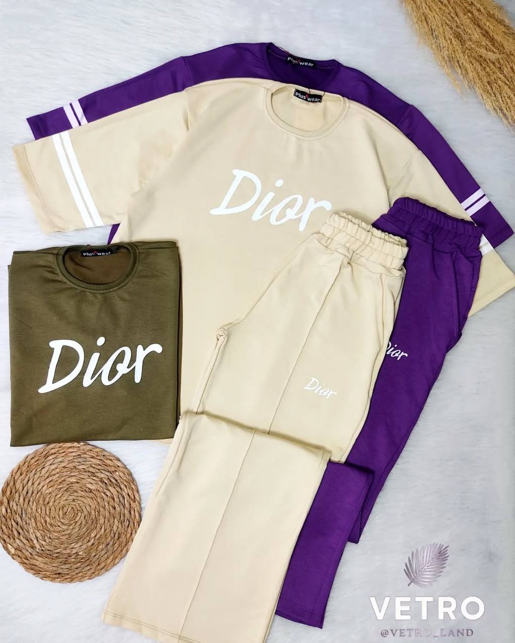 ست تیشرت شلوار دیور (پک 6 عددی)