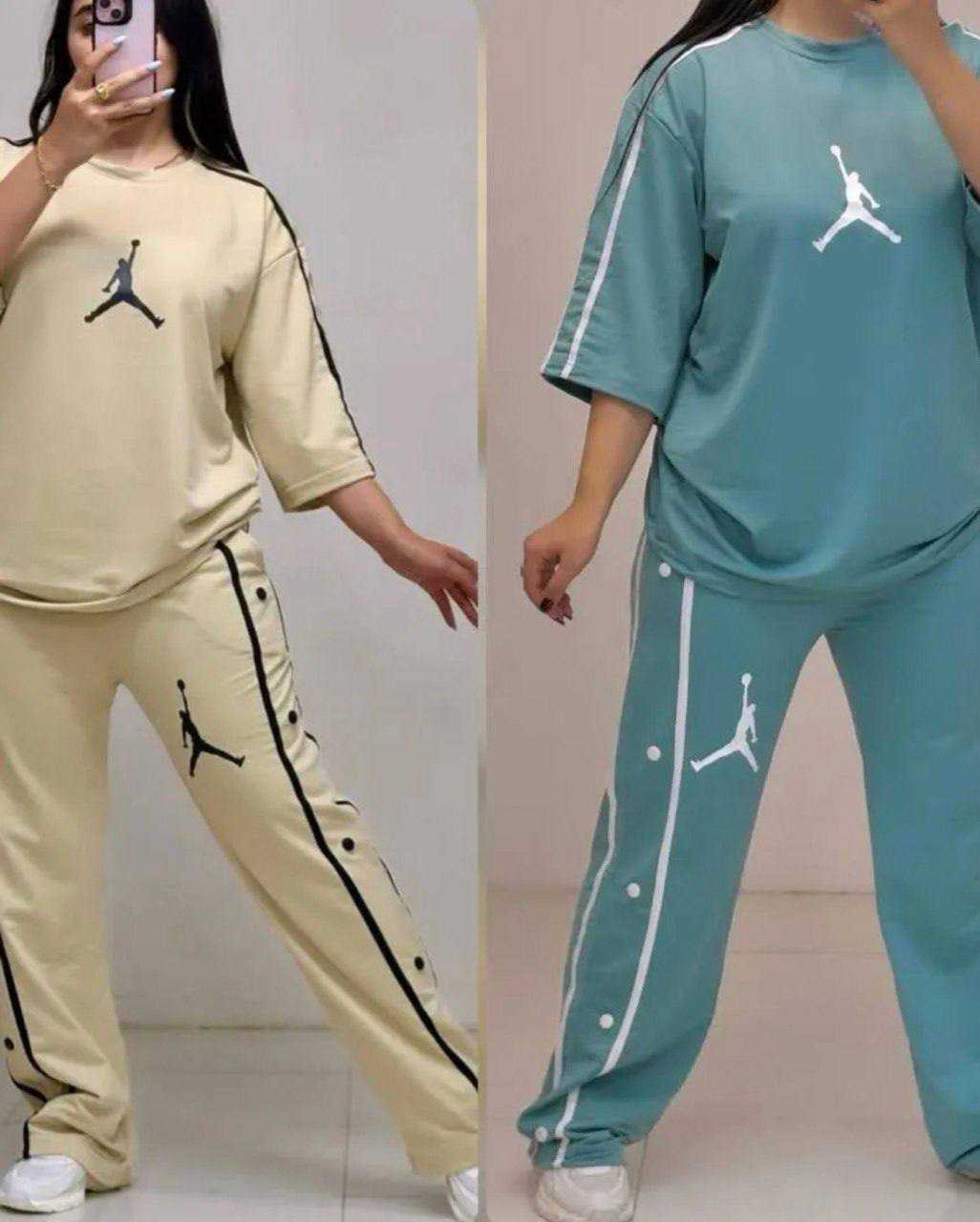 ست تیشرت و شلوار بگ جوردن (پک 6 عددی)