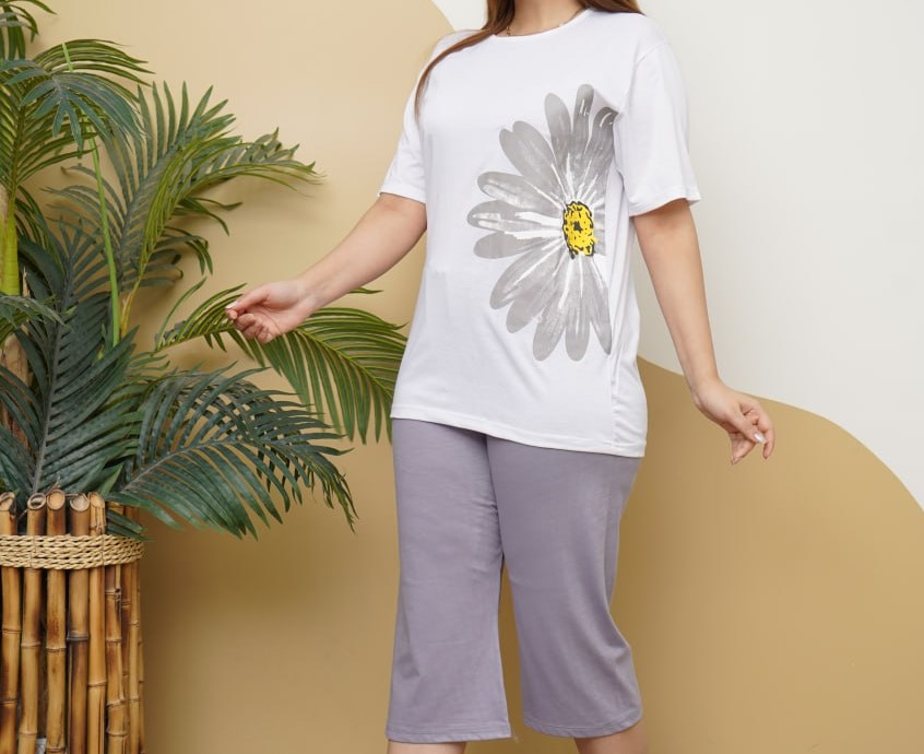 ست کراپ شورتک بابونه (پک 6 عددی)