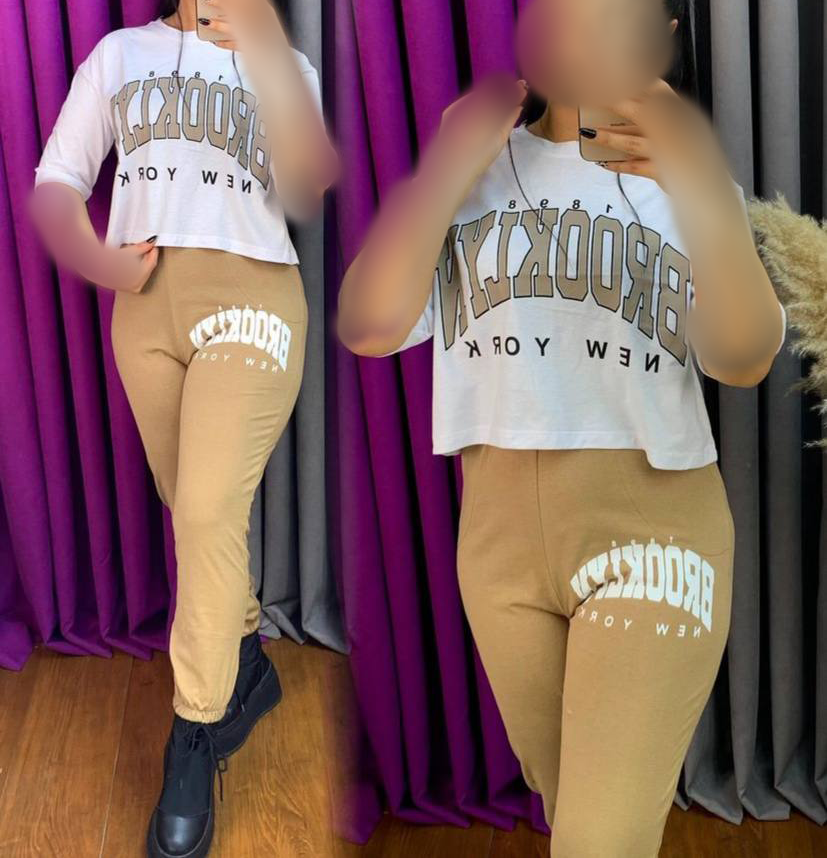 ست کراپ شلوار Brooklyn (پک 4 عددی)