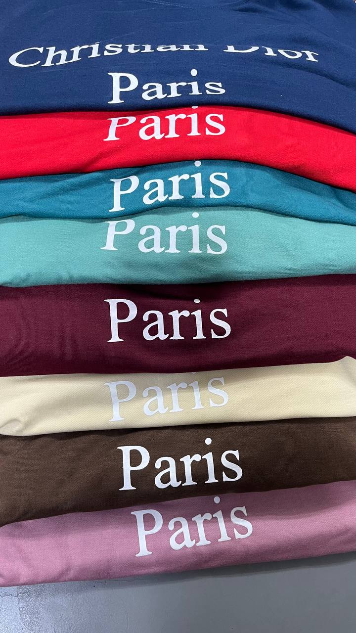 ست تیشرت و شلوار بگ مغزی دوزی دیور (پک 4 عددی)