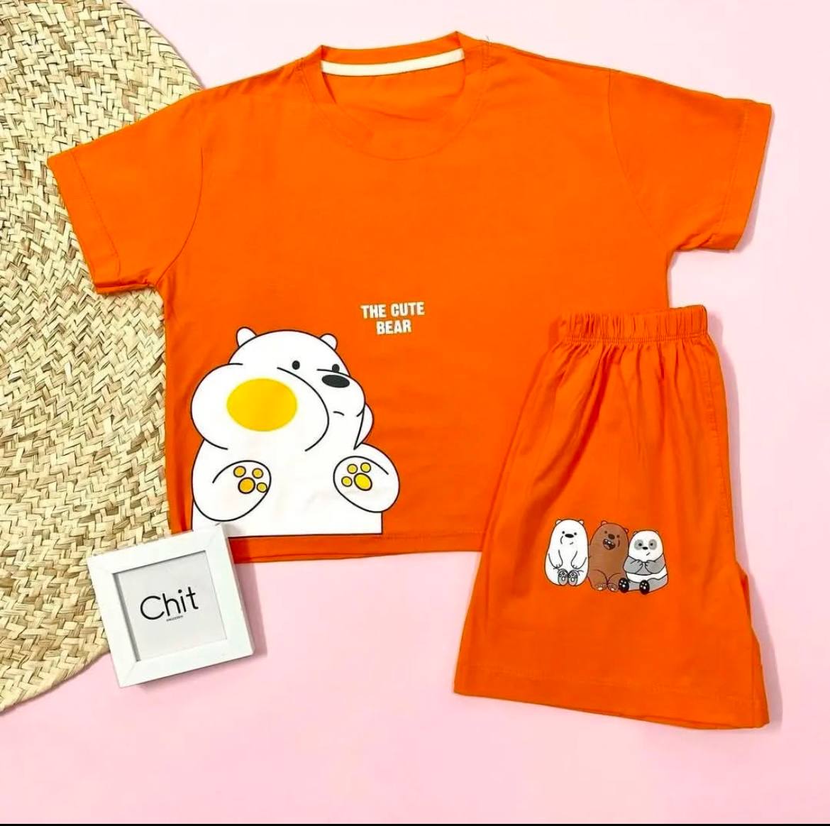 ست کراپ شورتک خرس لپو (پک 6 عددی)