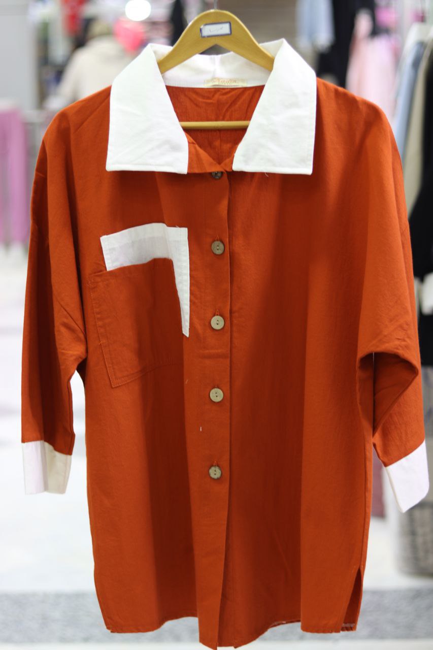 مانتو ۲جیب ۲رنگ نبات (پک 3 عددی)