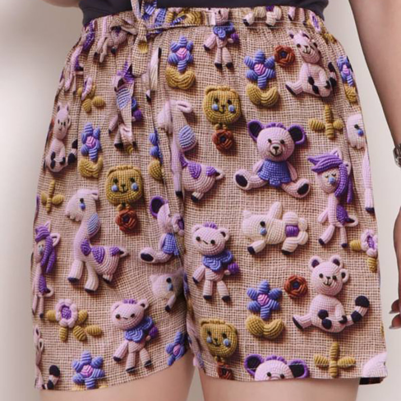 شورتک کوتاه سه بعدی (پک 6 عددی)