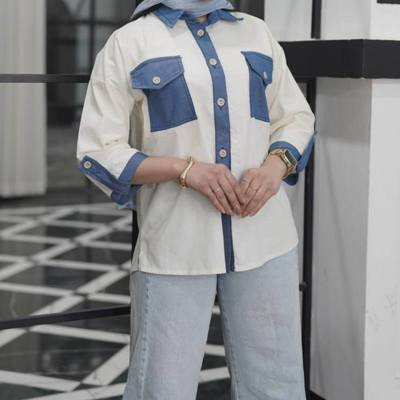 مانتو دوجیب مدل هانیه (پک 5 عددی)