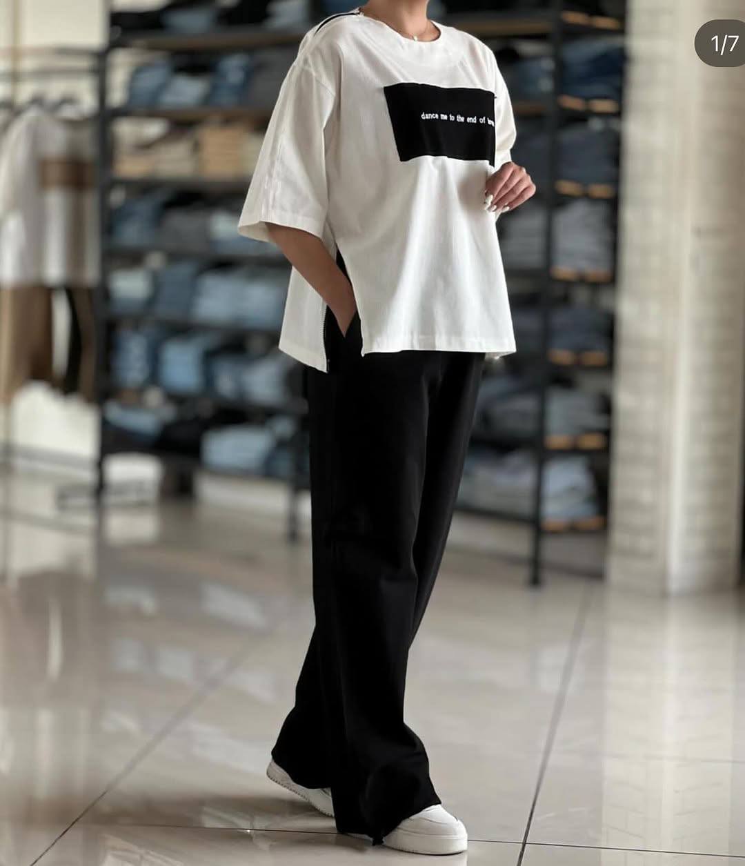 ست تیشرت و شلوار بگ (پک 3 عددی)