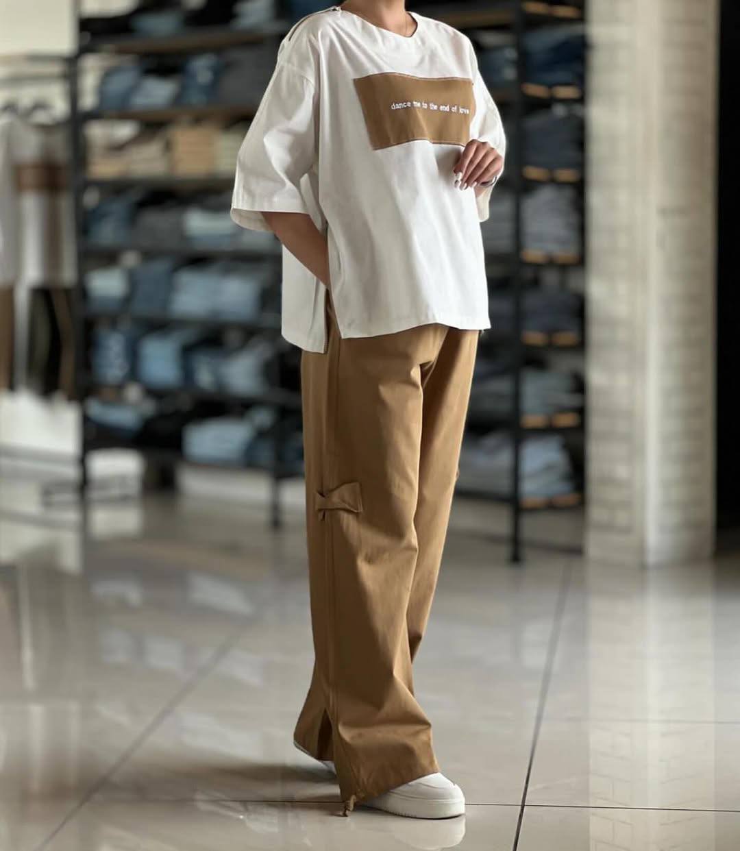 ست تیشرت و شلوار بگ (پک 3 عددی)