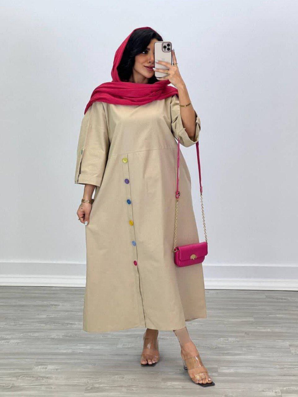 کفتانِ دکمه رنگی برکه (پک 4 عددی)