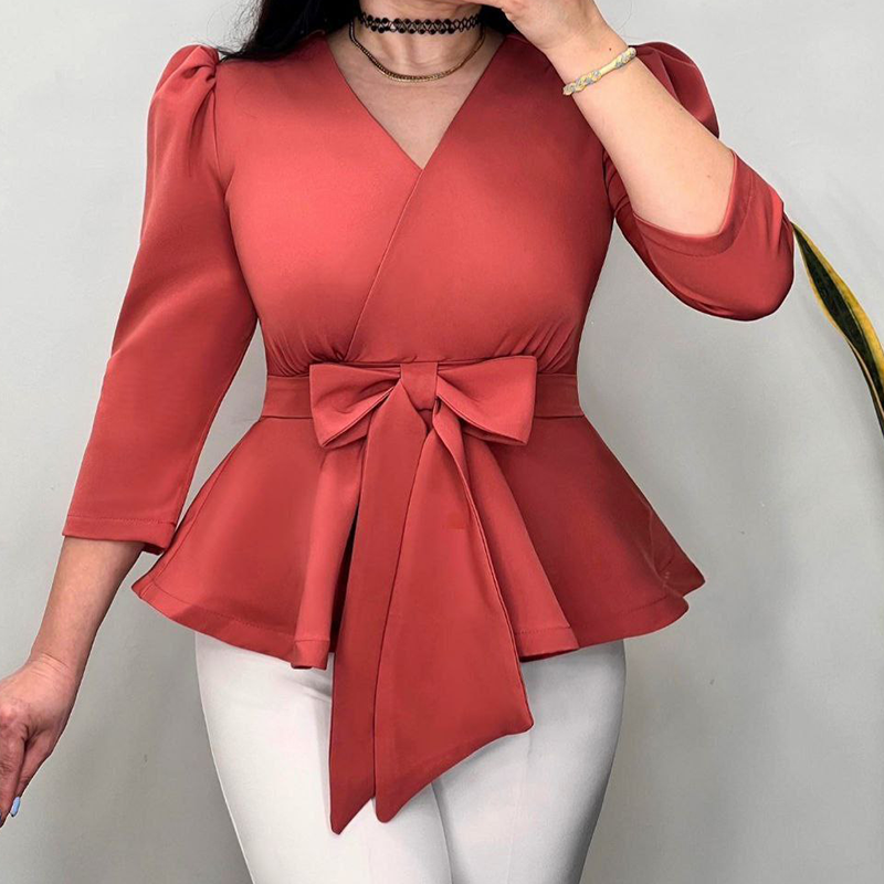 شومیز کتی پاپیونی (پک 4 عددی)