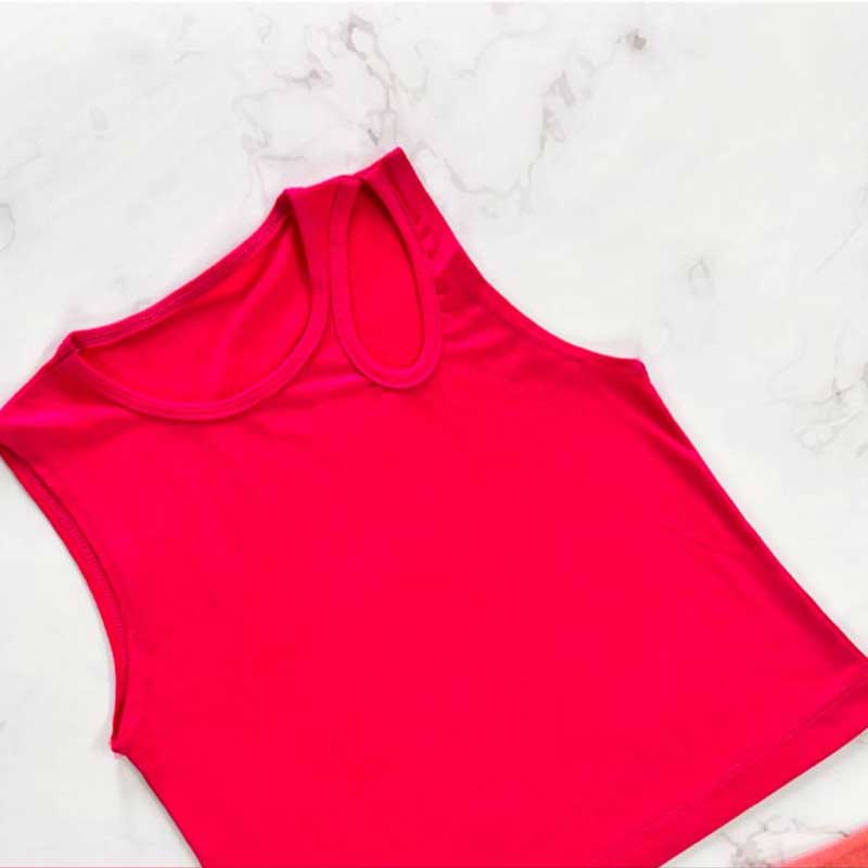 کراپ بلند یک طرف سرشانه اشکی (پک 6 عددی)