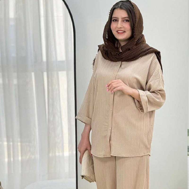 مانتو آیوا جلو دکمه (پک 5 عددی)