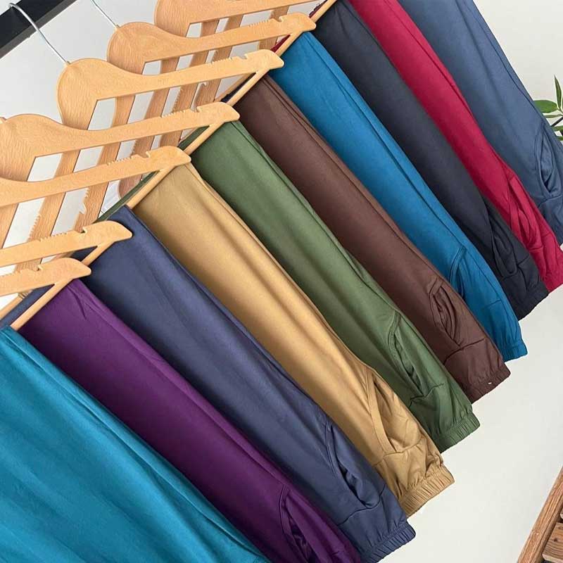 شلوار گیاهی ساده جیبدار kfc (پک 6 عددی)