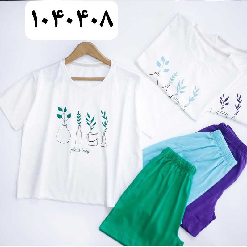 کراپ و شورتک زنانه (پک 6 عددی)