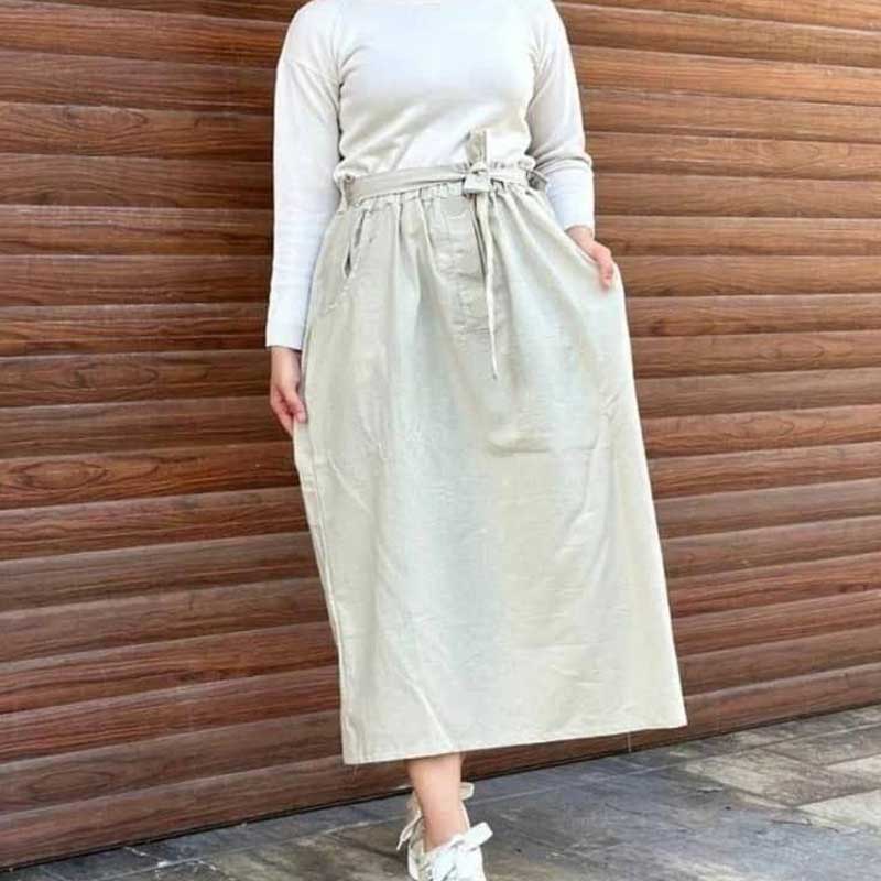 دامن لنین ثریا (پک 5 عددی)