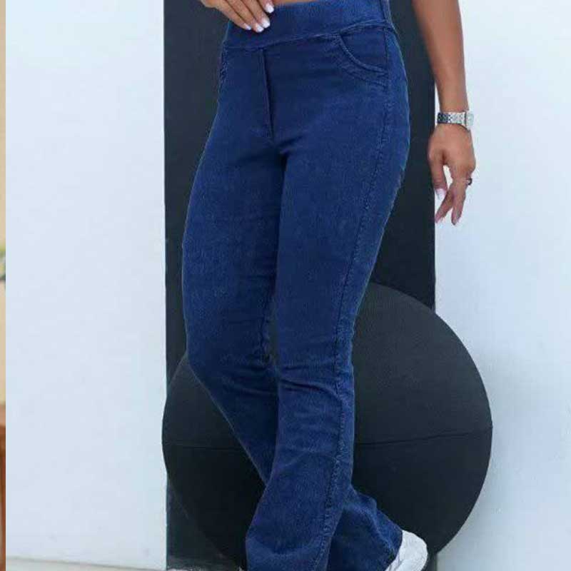 شلوار بوت کات کمر کش (پک 6 عددی)