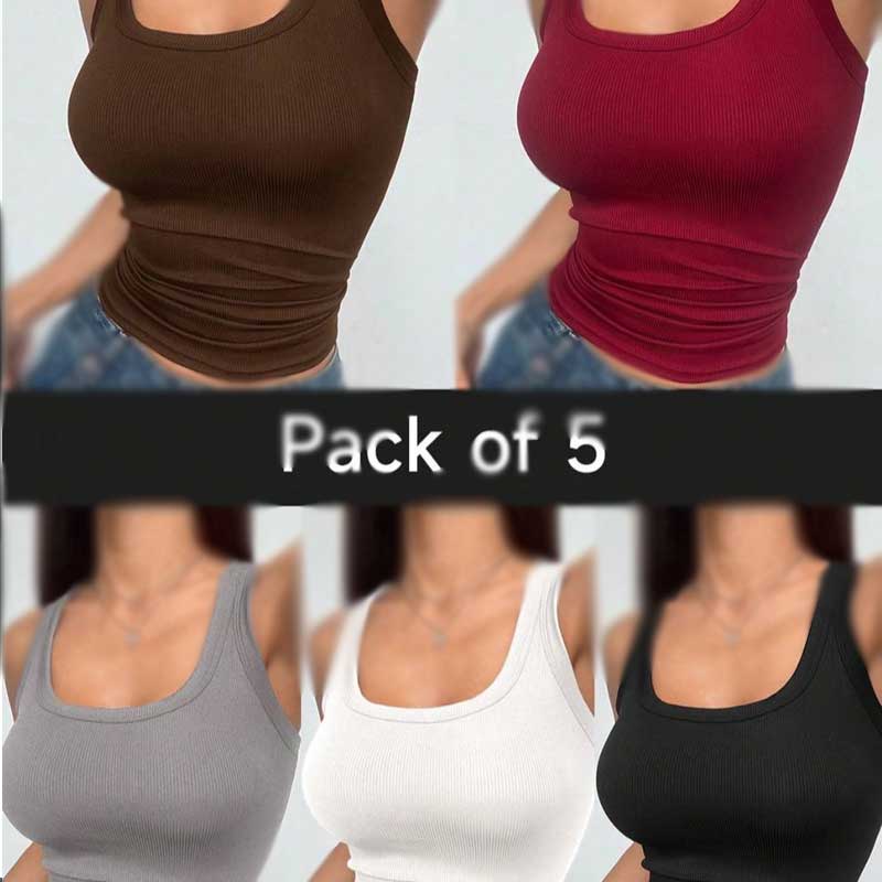 کراپ یقه خشتی (پک 6 عددی)