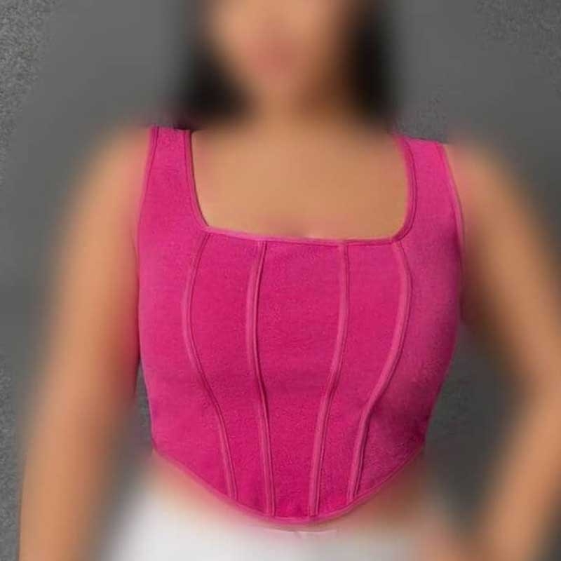 نیمتنه یقه خشتی پیش ساسون دار (پک 6 عددی)