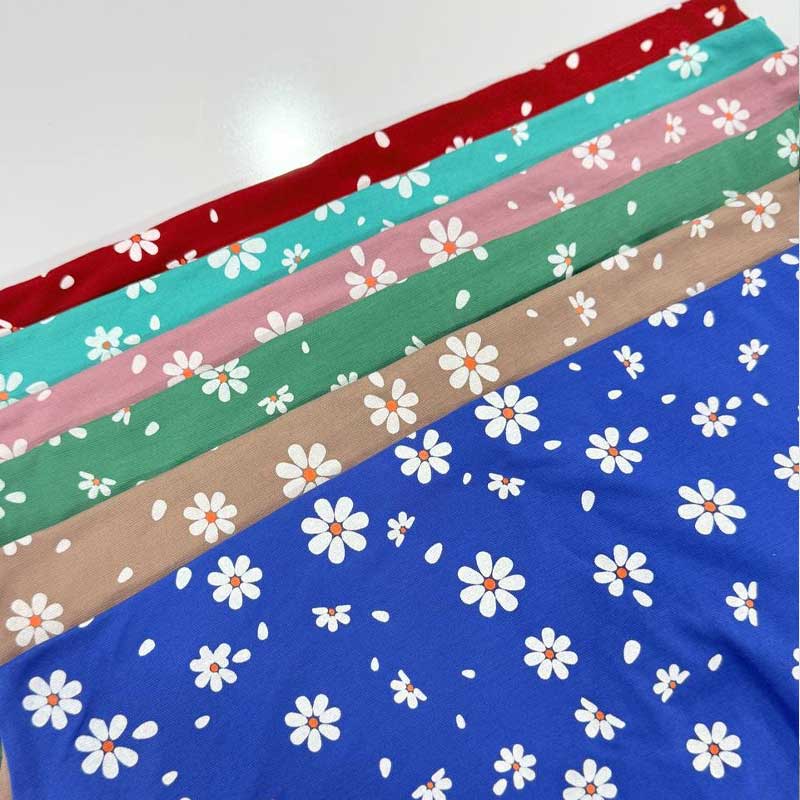 ست تاپ و شلوارک اسپان گل بابونه (پک 6 عددی)