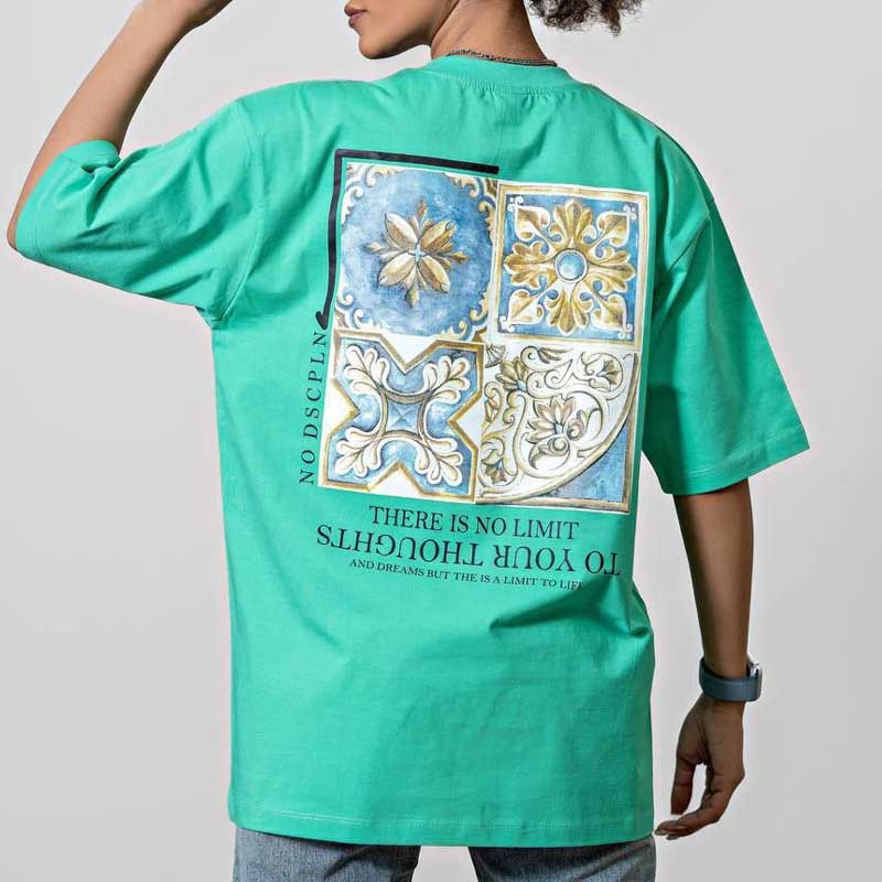 تیشرت لانگ چاپ دار (پک 6 عددی)