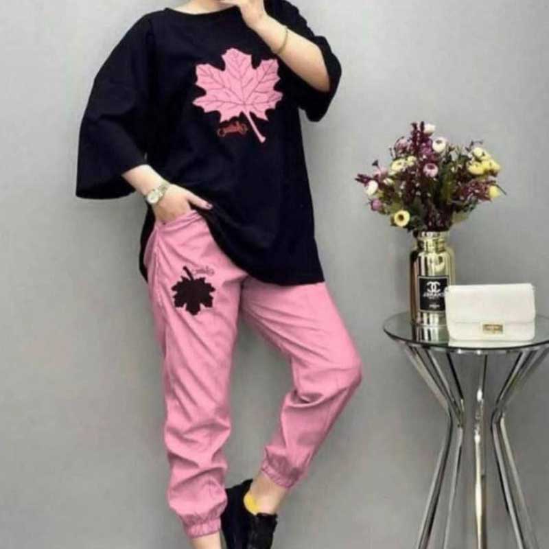 ست تیشرت و شلوار برگ (پک 6 عددی)