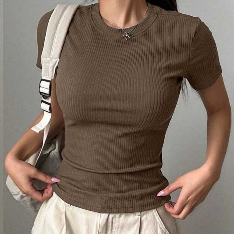 تیشرت بیسیک یقه گرد (پک 5 عددی)