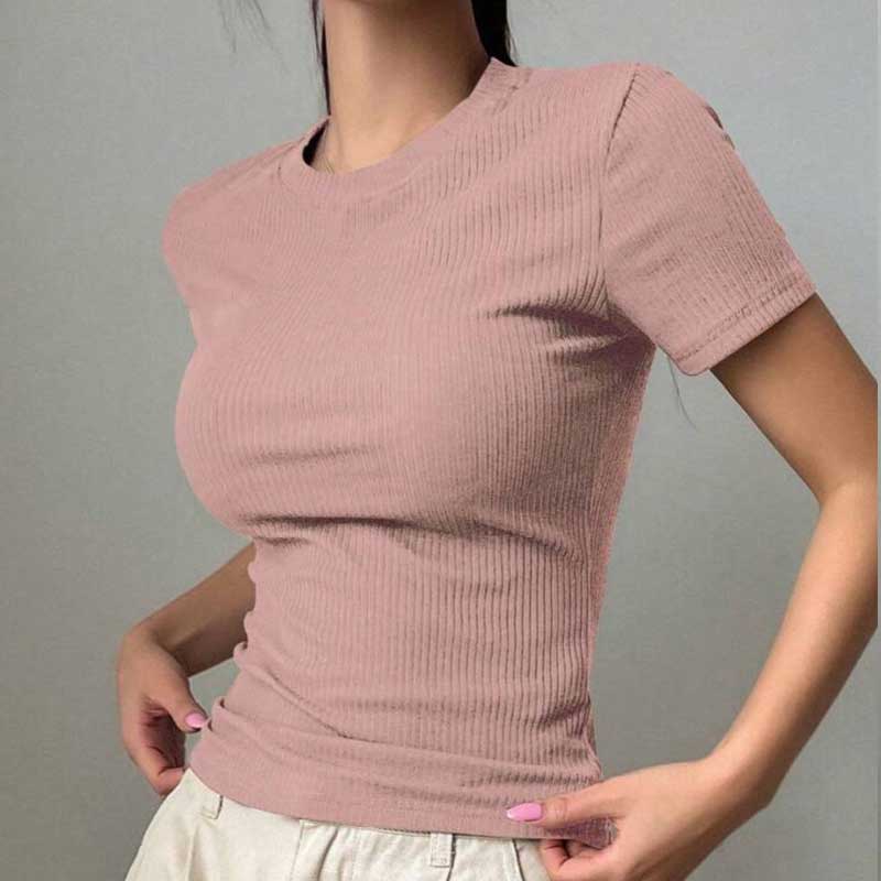 تیشرت بیسیک یقه گرد (پک 5 عددی)