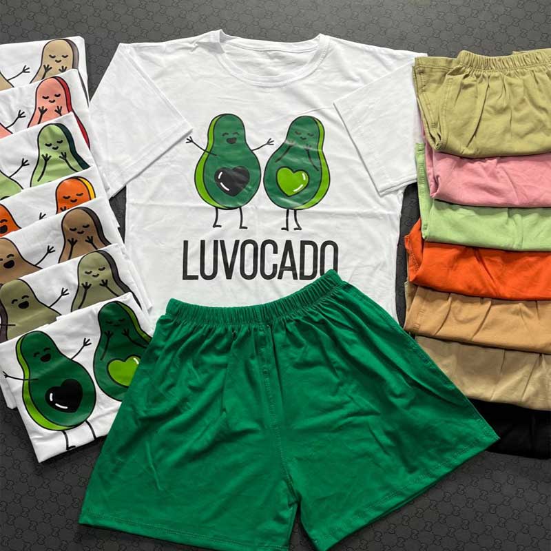 کراپ شورت آواکادو (پک 4 عددی)