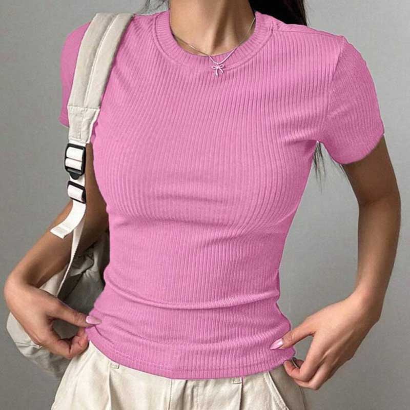 تیشرت بیسیک یقه گرد (پک 5 عددی)