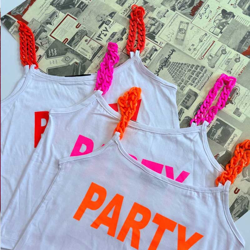 کراپ سرشانه زنجیر پارتی (پک 6 عددی)