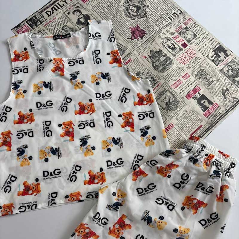 ست تاپ و شلوارک عروسکی (پک 3 عددی)