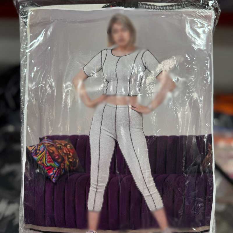 ست کراپ وشلوار جلو دوخت (پک 4 عددی)