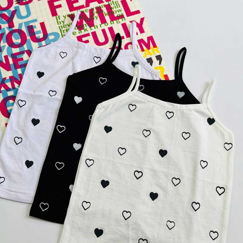 تاپ ۲ بندی قلب (پک 6 عددی)