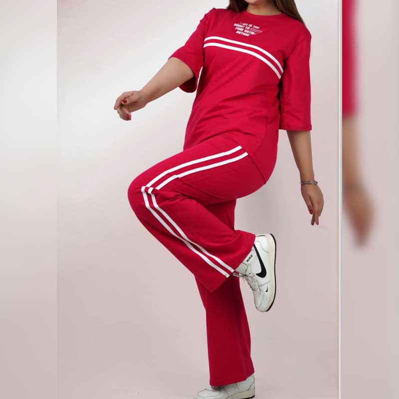 تیشرت و شلوار نوار دوزی (پک 6 عددی)