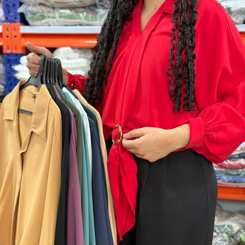 شومیز کرواتی الیزه گرم بالا (پک 6 عددی)