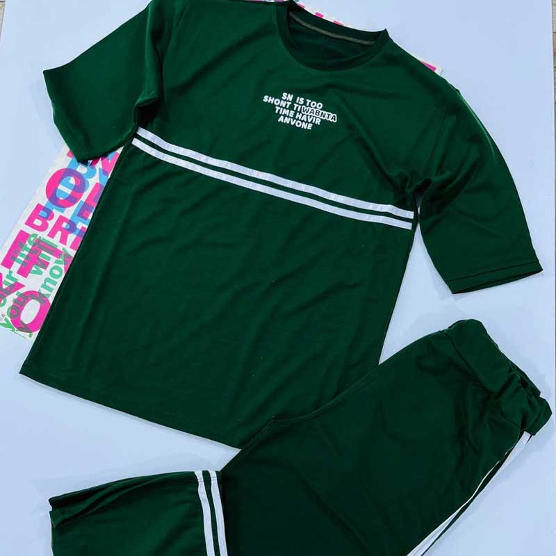 تیشرت و شلوار نوار دوزی (پک 6 عددی)