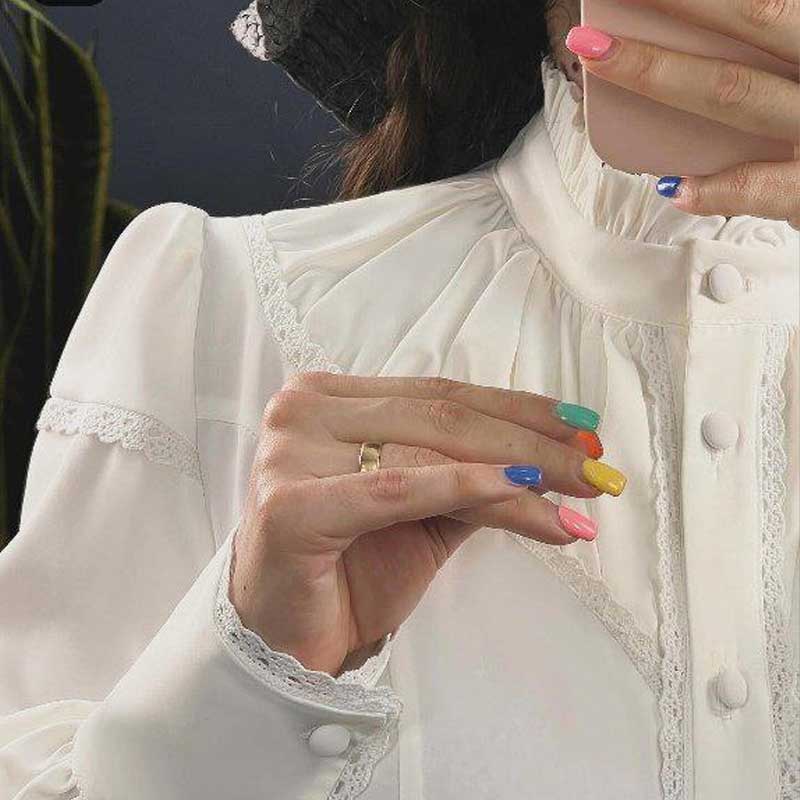 شومیز الیزه مدل عسل (پک 9 عددی)