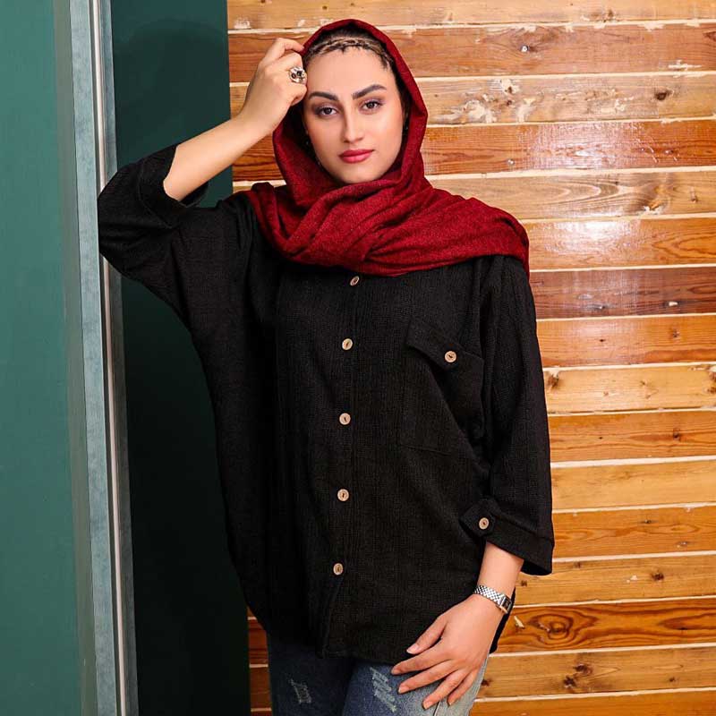 شومیز مانتوی تک جیب (پک 6 عددی)