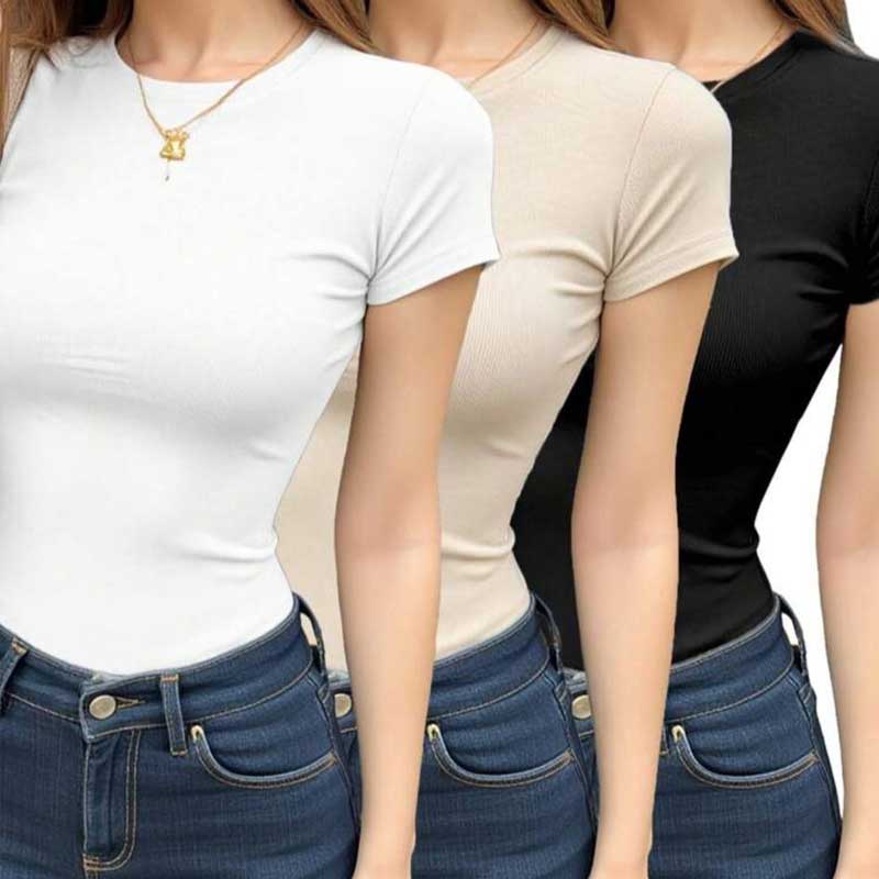 تیشرت آستین کوتاه (پک 5 عددی)