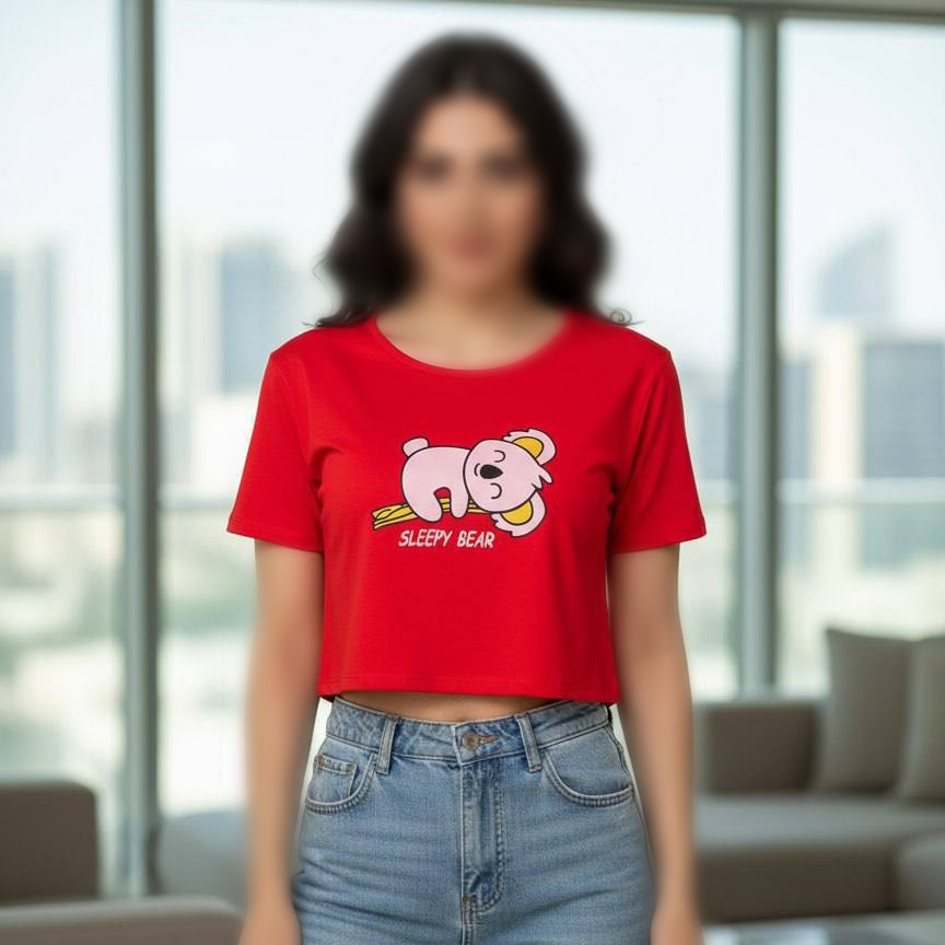 کراپ نیم استین کوالا (پک 6 عددی)