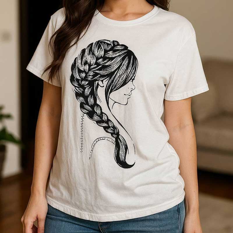 تیشرت نیم آستین چاپ نگین (پک 6 عددی)