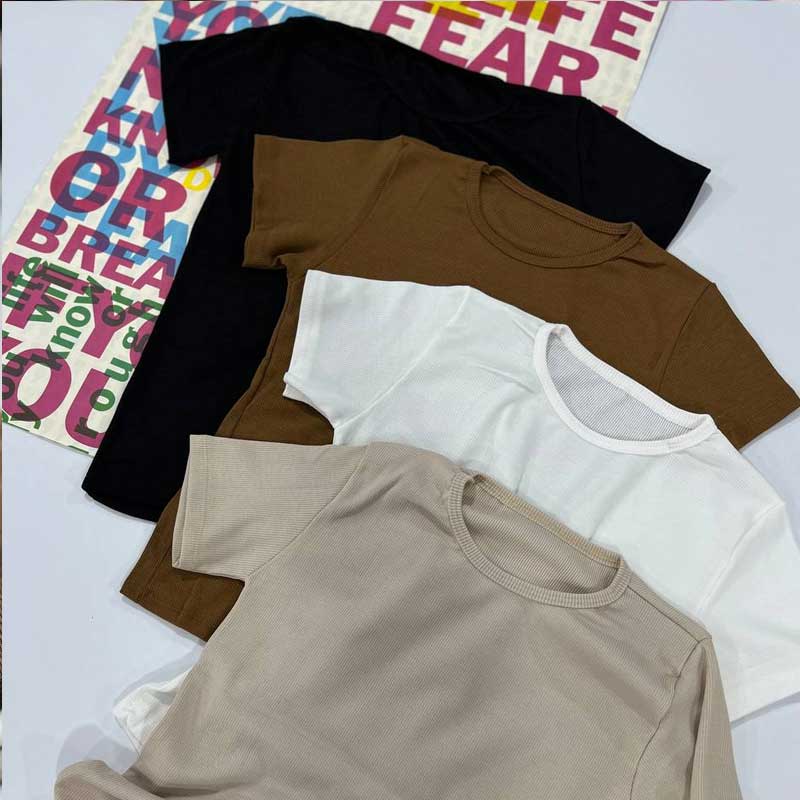 کراپ بیسیک دخترانه (پک 6 عددی)