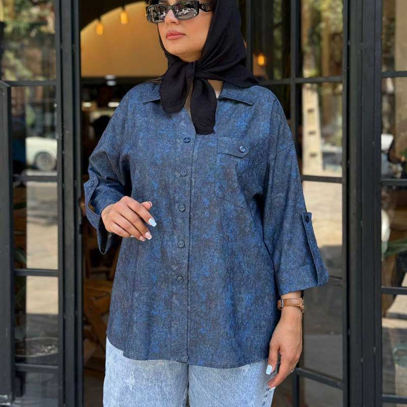 باکسی جلو دکمه یقه مردانه (پک 5 عددی)