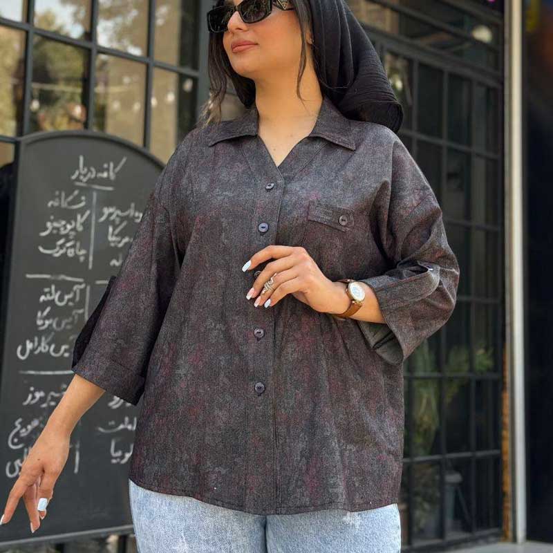 باکسی جلو دکمه یقه مردانه (پک 5 عددی)