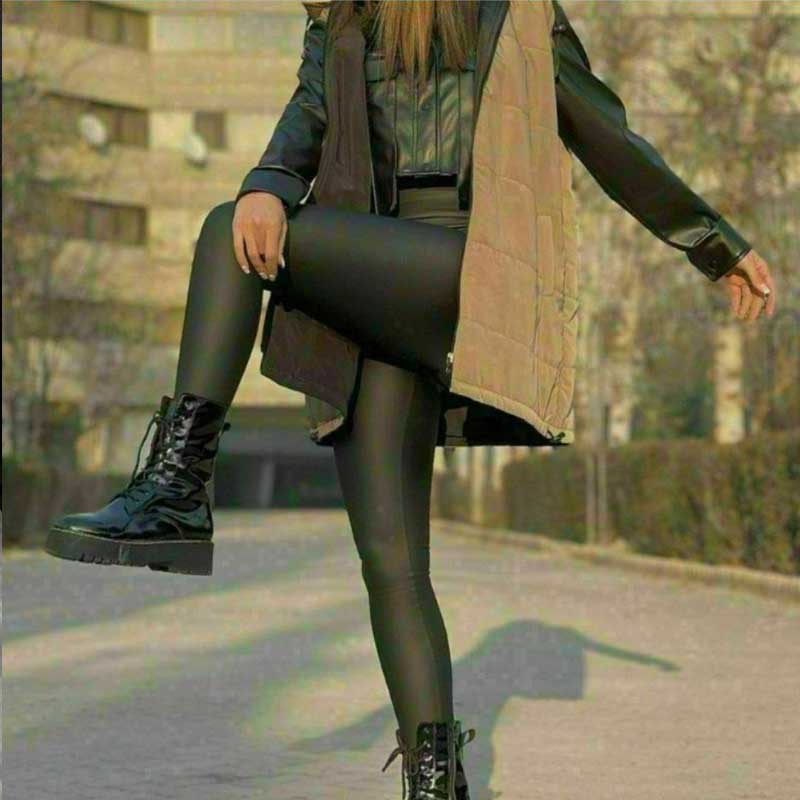 ساپورت چرم(شاین) زنانه براق (پک 6 عددی)