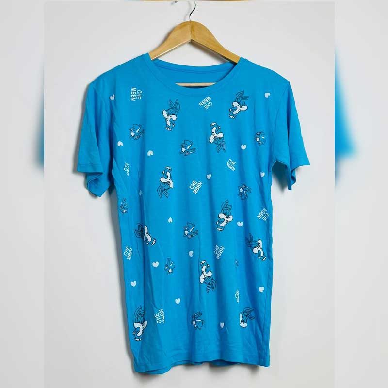 تیشرت چاپ پفکی خرگوش (پک 6 عددی)