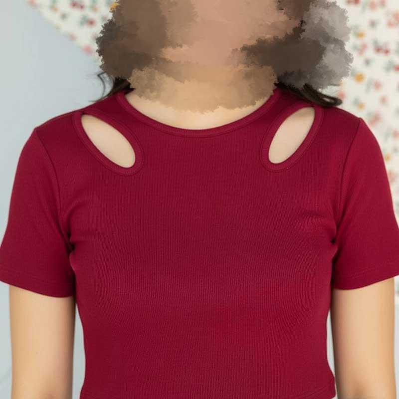 کراپ سرشانه اشکی (پک 6 عددی)