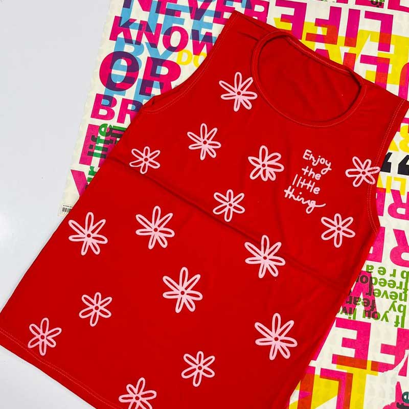 تاپ بلند چاپ بابونه (پک 6 عددی)