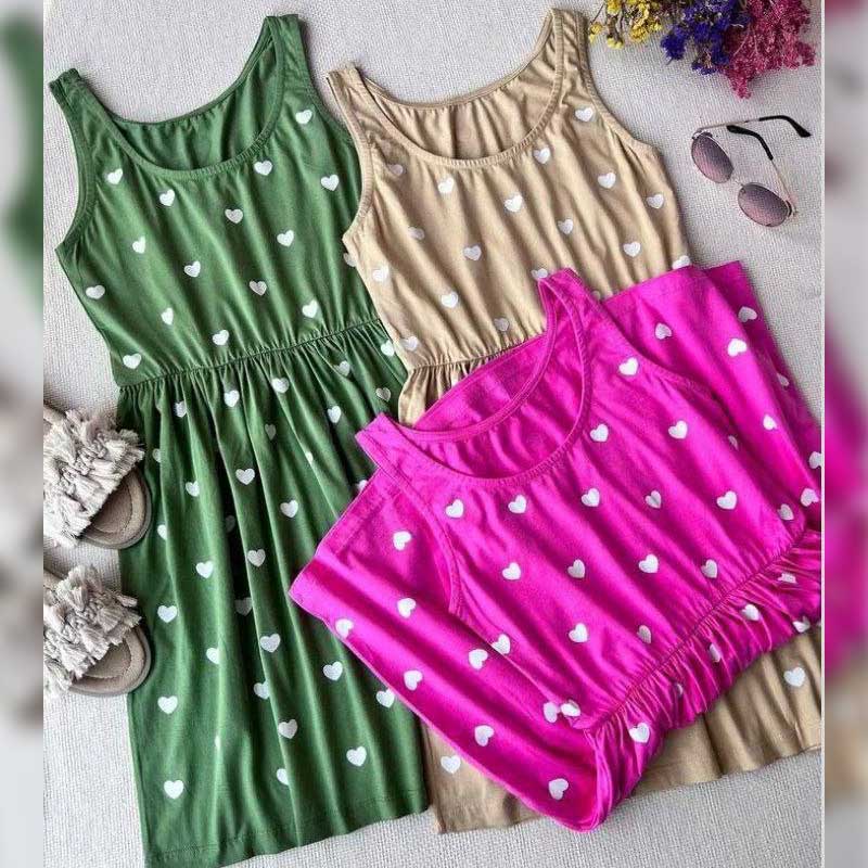 سارافون عروسکی چاپ قلب (پک 5 عددی)