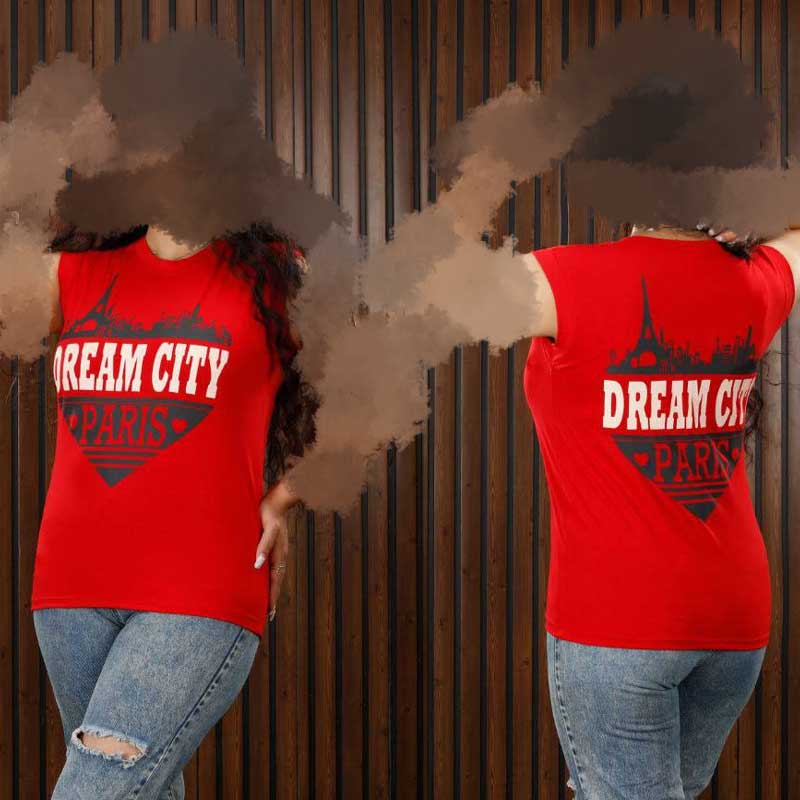 تاپ دو رو چاپ پاریس ( پک 12 عددی)